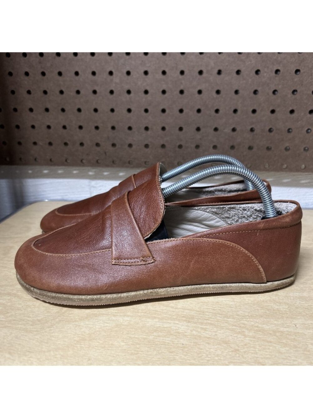 Anya’s Shop Slip On Brown Leather Shoes Size 42 Minimalist Barefoot Turkey